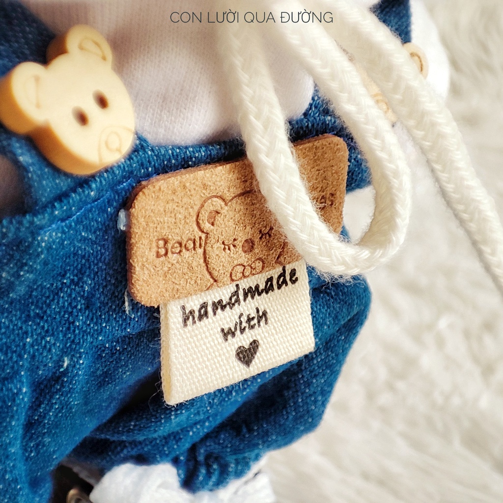 BỘ ÁO HOODIE VÀ QUẦN YẾM CHO BÚP BÊ DOLL 20CM