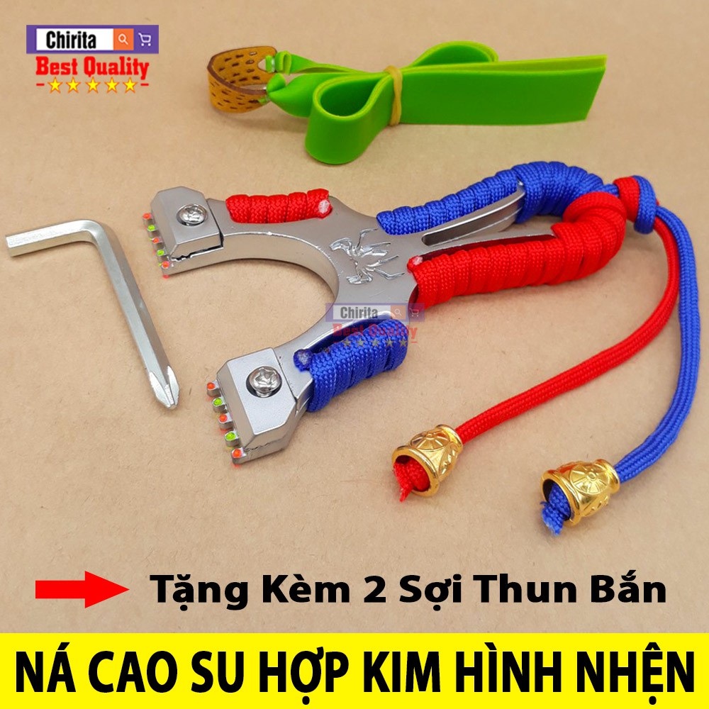 Ná Cao Su Bắn Chim, Cá,... NHỆN Inox Không Rỉ - Tặng Kèm 2 Sợi Thun