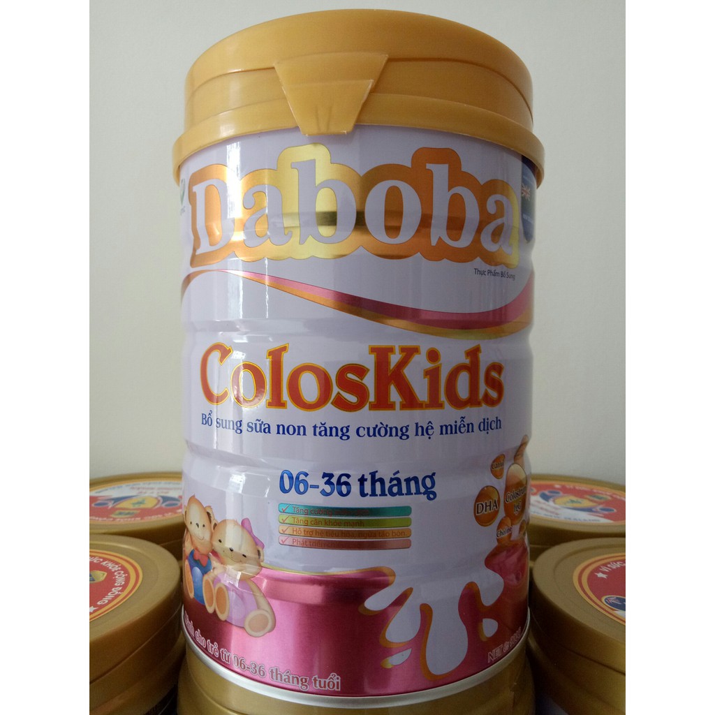 Sữa dành cho trẻ từ 6-36 tháng tuổi Daboba Coloskids 900g - Miễn dịch khỏe, tăng cân, ngừa táo bón