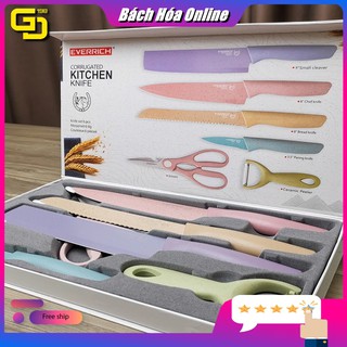 Bộ dao kéo 6 món cao cấp kháng khuẩn Everich siêu sắc bén