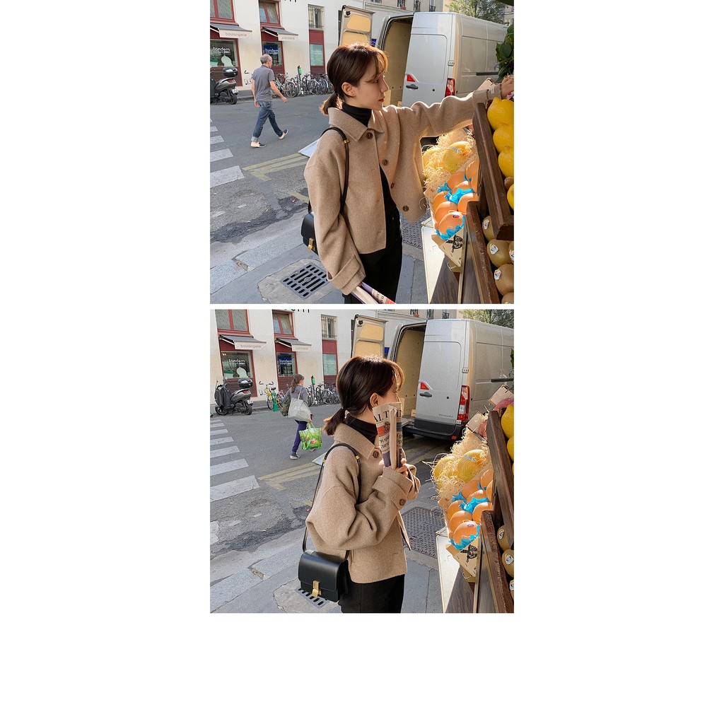 Áo Khoác Nữ Kiểu Dáng Retro Phong Cách Hàn Quốc