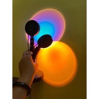 [Đèn sống ảo đổi màu] hoàng hôn tiktok sunset, sunset red, rainbow trang trí, chụp ảnh sống ảo, quay video, livestream