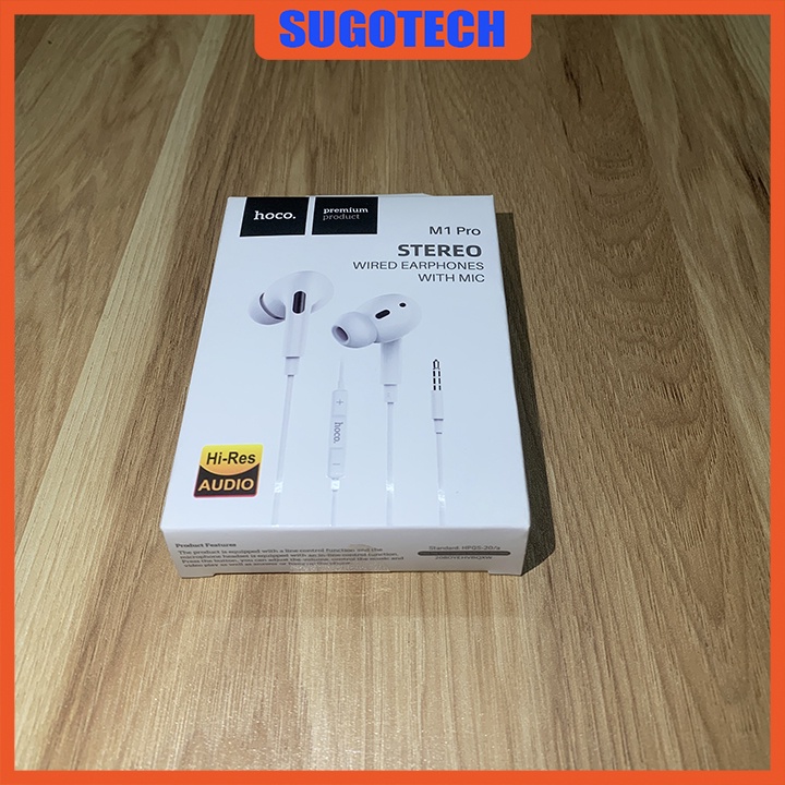 Tai nghe có dây nhét tai Hoco M1 Pro chính hãng, chống ồn, có mic, full chức năng