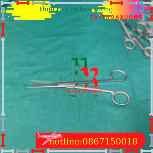 [Hàng Chính Hãng Parkistan] Kéo Y Tế Thẳng Nhọn 20cm- Kéo Cắt Chỉ