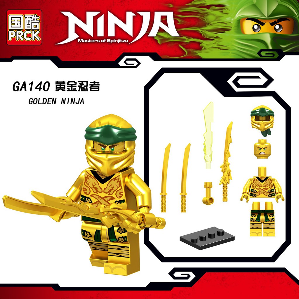 Minifigures Các Nhân Vật Trong Ninjago Thế Hệ Mới Vũ Khí Siêu Ngầu - Golden Ninja Và Kai ZX