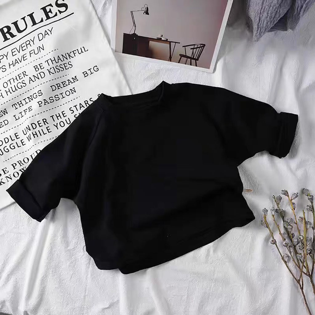 Áo Dài Tay 4 Màu Cho Bé, Áo Thu Đông Chất Cotton Co Giãn Mềm Mại Cho Bé Trai, Bé Gái - LILA KIDS