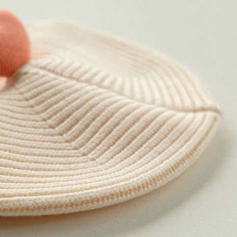 Mũ Beret Dệt Kim Phong Cách Mới Cho Bé Gái Sơ Sinh