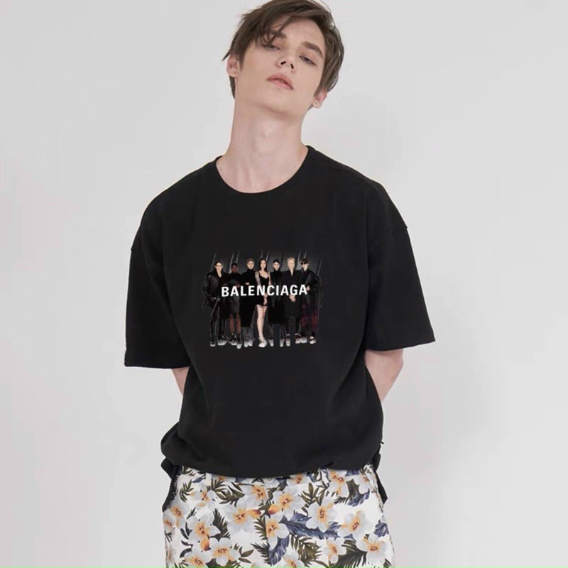 ÁO THUN TAY LỠ COTTON BALENCIAGAA FORM UNISEX (hình chụp thật)