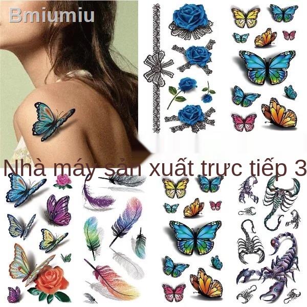 ▤Hình xăm dán 3D không thấm nước mô phỏng hình dán màu ba chiều