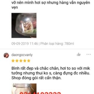 Lọ thủy tinh nắp cài kim loại loại dày hơn nhiều kích cỡ