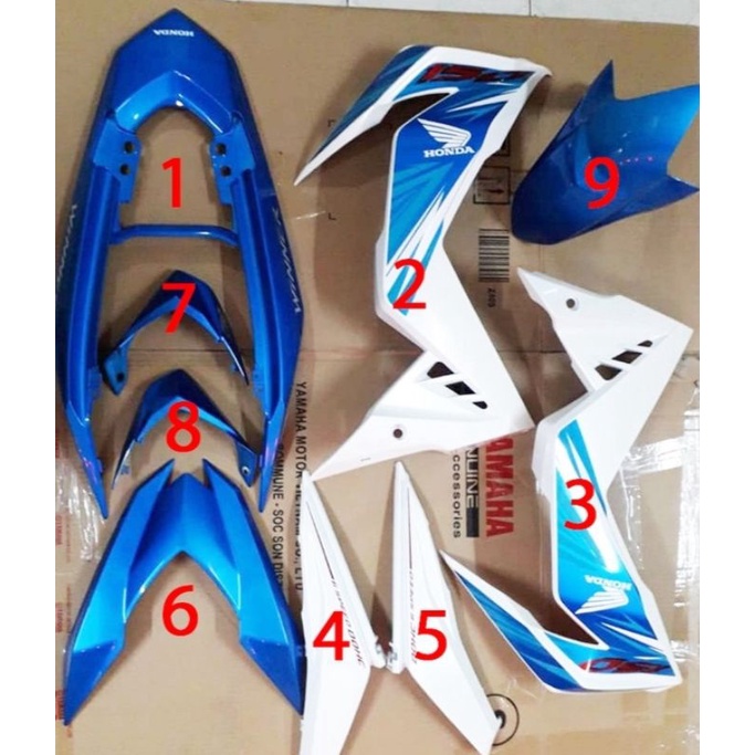 Dàn Áo Winner V1 Xanh Đời 2016 Chính Hãng Honda