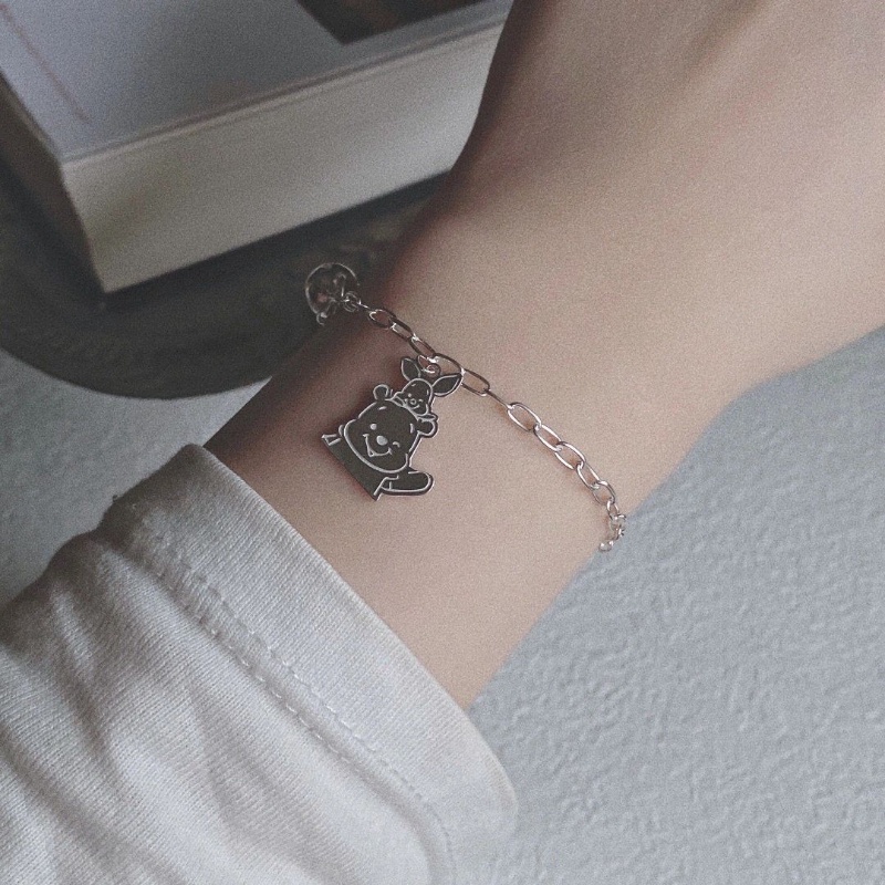 Winnie the Pooh Bracelet Cartoon Vòng đeo tay thời trang Hàn Quốc dễ thương