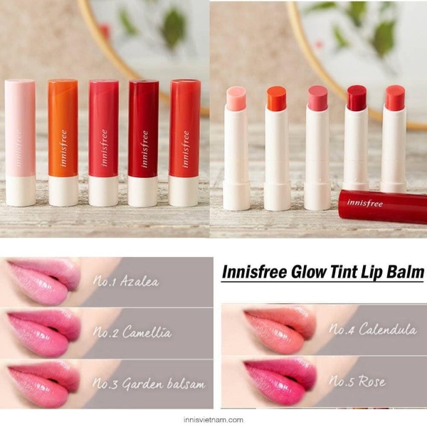 [ Chính Hãng ] Son dưỡng có màu Innisfree Glow Tint Lip Balm