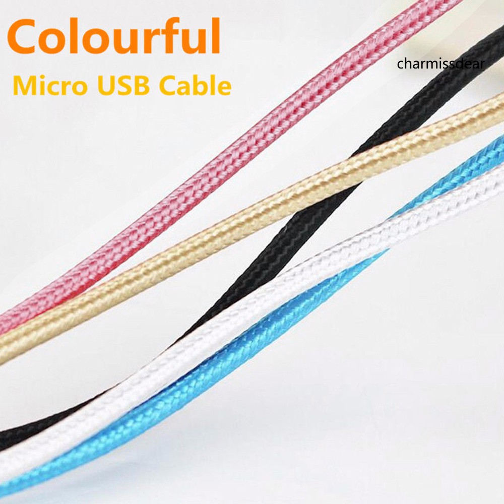 Dây cáp sạc nhanh 1 / 2 / 3m Micro Usb tiện dụng cho Samsung Android