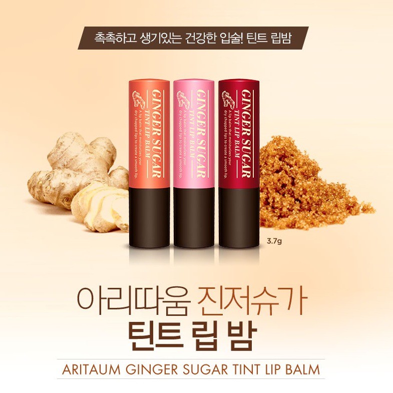 SON DƯỠNG  [ARITAUM] Ginger Sugar Tint Lip Balm (#1, #2, #3)