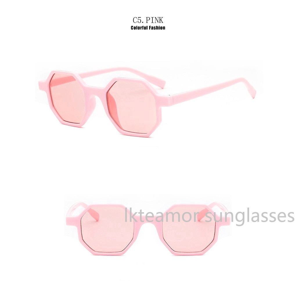 Kính mát gọng lục giác cổ điển chống tia UV400