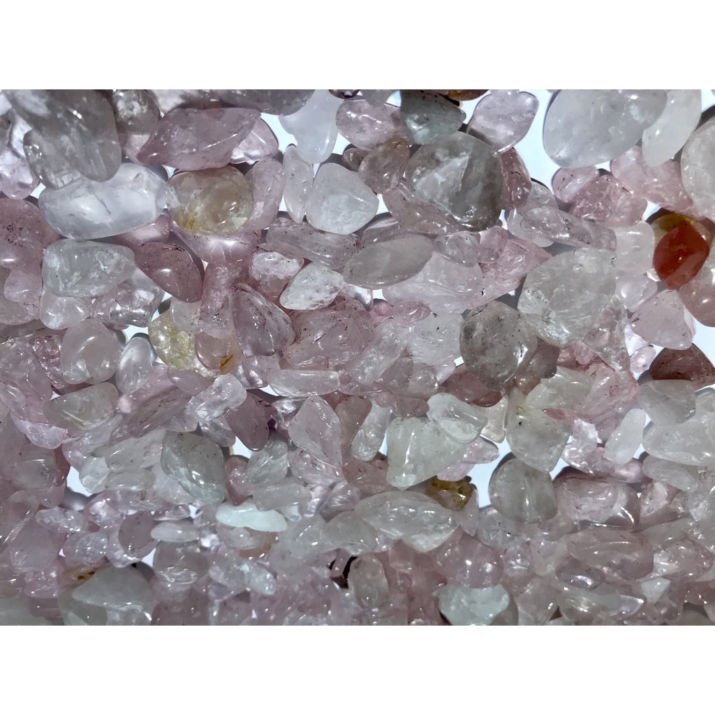 Đá vụn tinh thể thach anh hồng tư nhiên thanh tẩy phong thủy | BigBuy360 - bigbuy360.vn