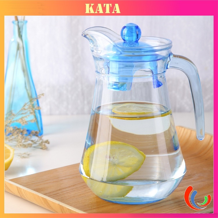Bình Đựng Nước Đẹp Thủy Tinh Màu Xanh Dương Chịu Nhiệt Cao Luminarc Arc Ice Blue L0530 Dung Tích 1300ml