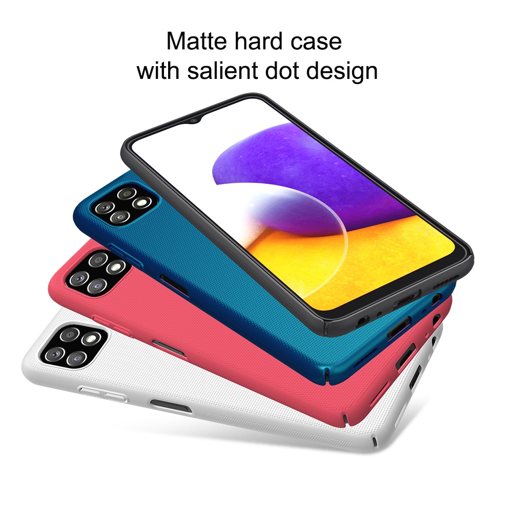 Ốp điện thoại Nillkin dòng Super Frosted Shield PC cứng siêu nhám chống sốc sang trọng cho Samsung Galaxy A22 5G / F42 5G