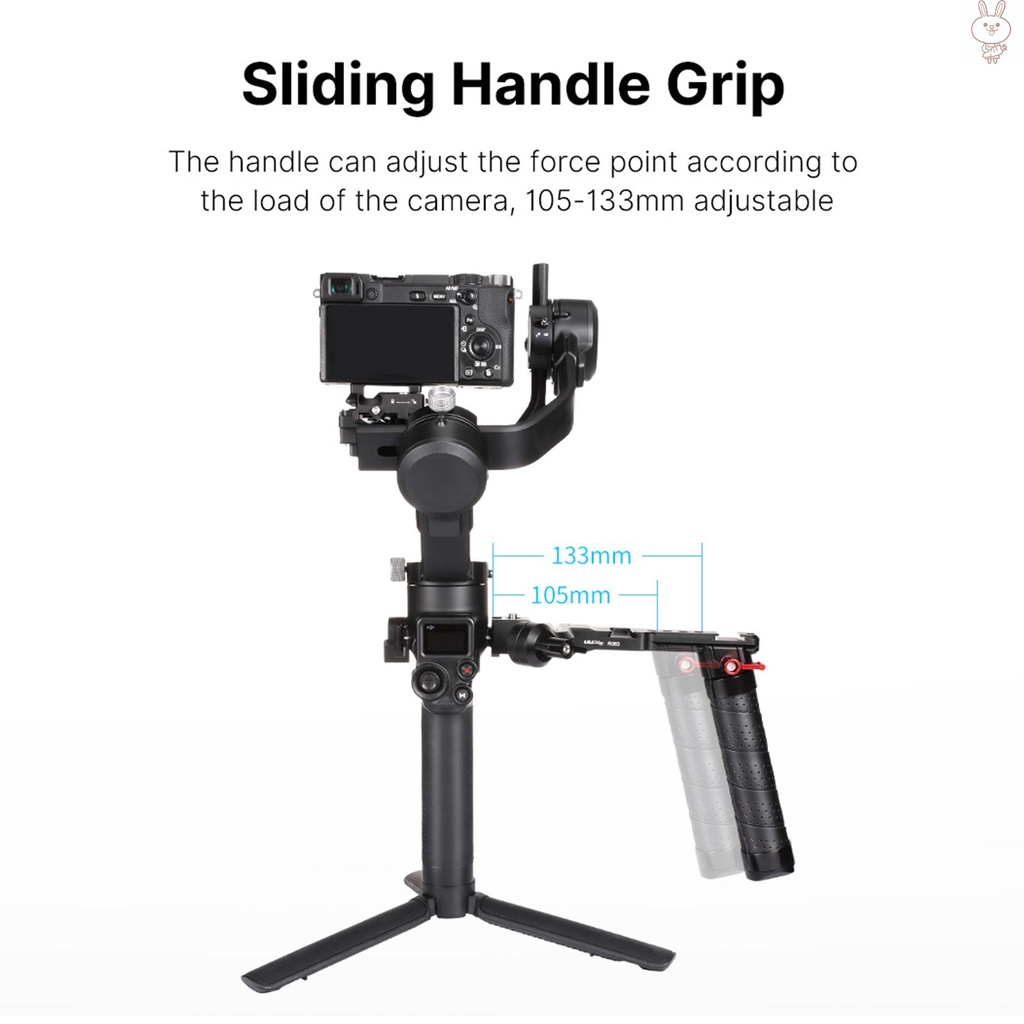 Tay Cầm Chống Rung Ol Uurig R083 Có Thể Gập Lại Bằng Hợp Kim Nhôm Cho Dji Ronin Rsc2 1 / 4 Inch