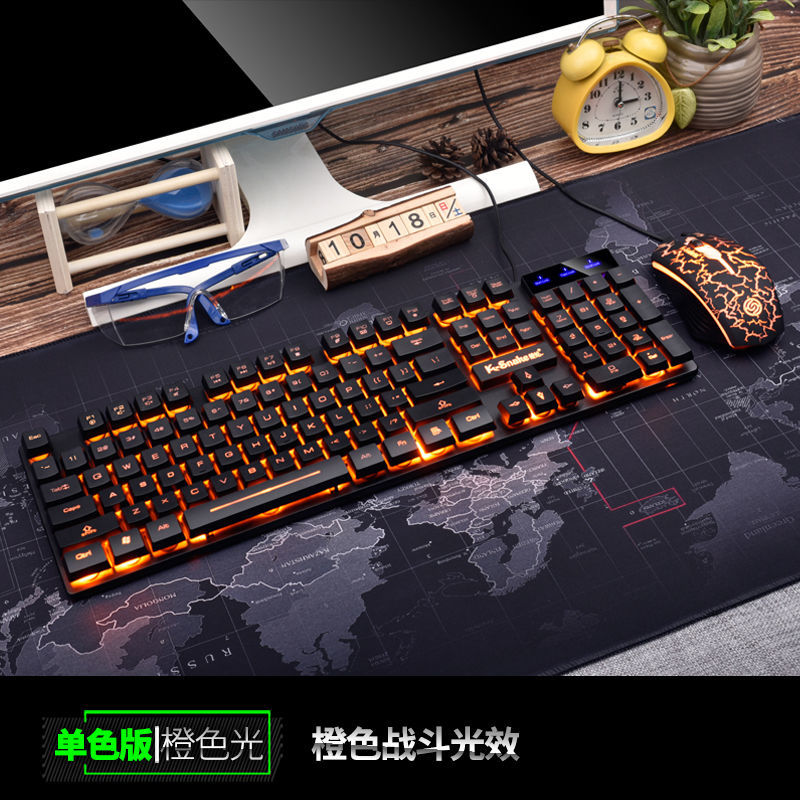 Bộ Chuột Và Bàn Phím Cơ Chơi Game Có Dây Phong Cách Punk Cho Laptop Notebook | BigBuy360 - bigbuy360.vn