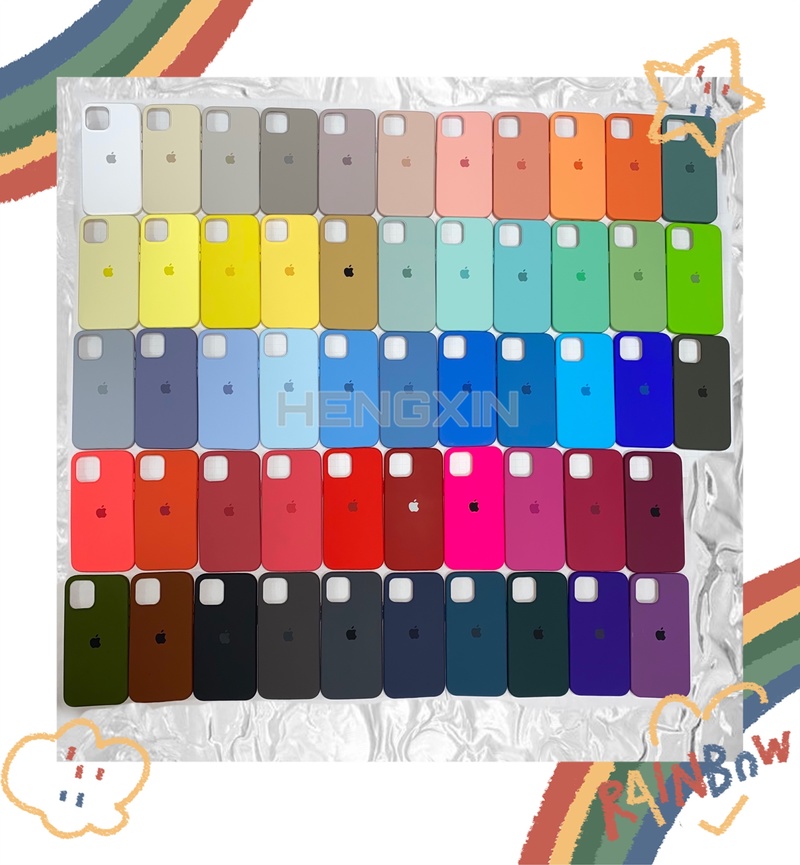 Ốp Lưng Silicone Màu Trơn Đơn Giản Cho Iphone 12 12pro 11pro 6 6s 7 8 Plus I7 I8 I6 I6S | BigBuy360 - bigbuy360.vn