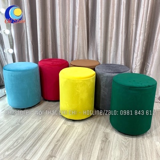 Ghế Đôn Tròn Sofa (DK 30cm-Cao 40cm), Đôn Tròn Ngồi Bàn Trang Điểm