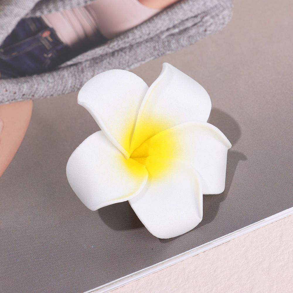 Kẹp tóc hình hoa sứ màu trắng thời trang cho nữ