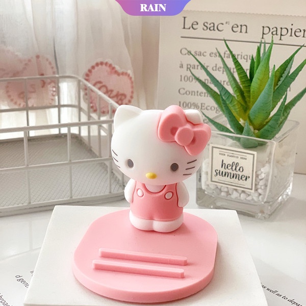 SANRIO Giá Đỡ Điện Thoại Bằng Silicon PVC Họa Tiết Hoạt Hình Dễ Thương