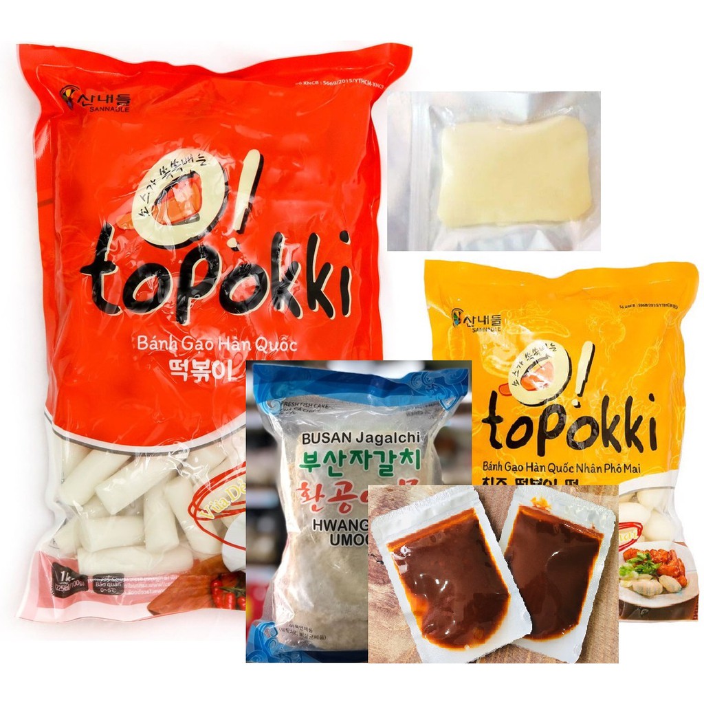 1KG TOK TRUYỀN THỐNG + 500G TOK PHÔ MAI + CHẢ CÁ + 200G SỐT+ 100G PHÔ MAI MOZARELLA