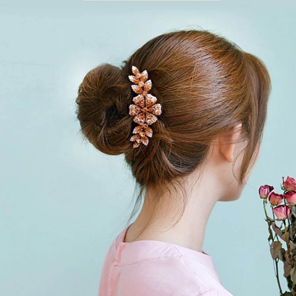 Lược cài tóc đính hoa thời trang nữ xinh xắn thanh lịch