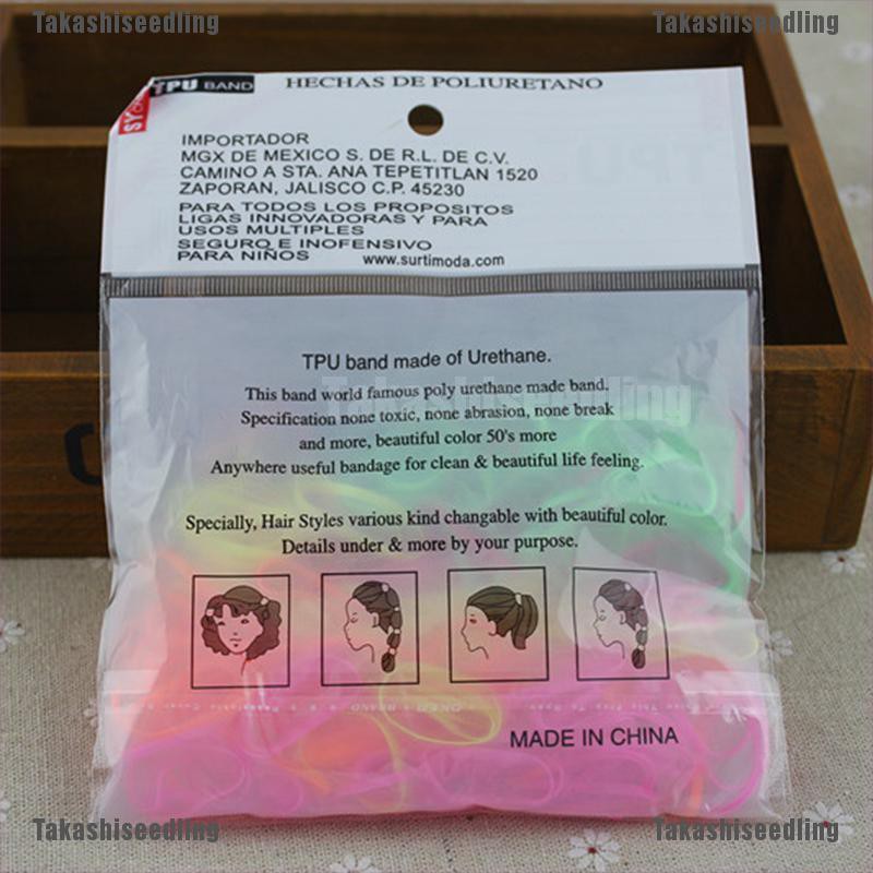 Dây Buộc Tóc Co Giãn Đính Mặt Phát Sáng Xinh Xắn