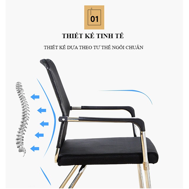 Ghế văn phòng, ghế chân quỳ lưng thấp | BigBuy360 - bigbuy360.vn