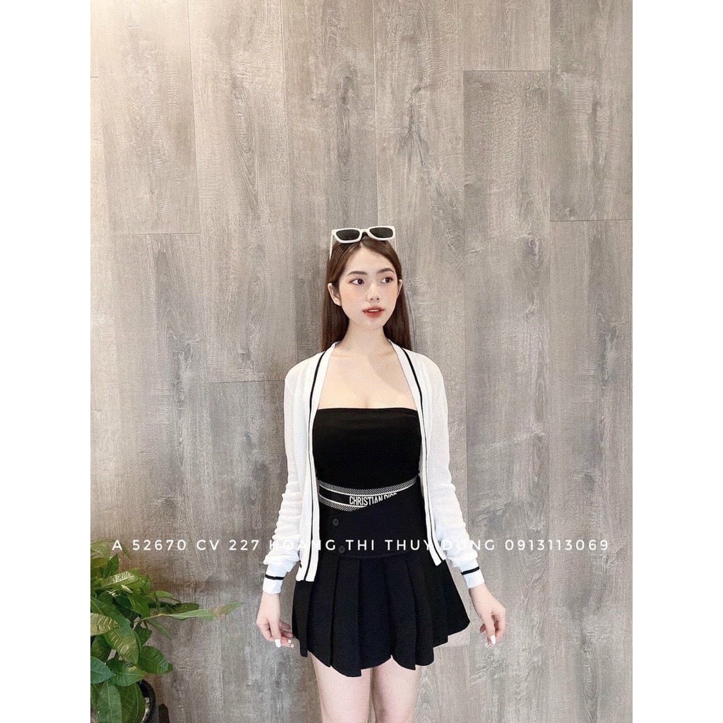 Áo khoác len Cardigan mỏng dệt cao cấp - AK0035 | bear.story