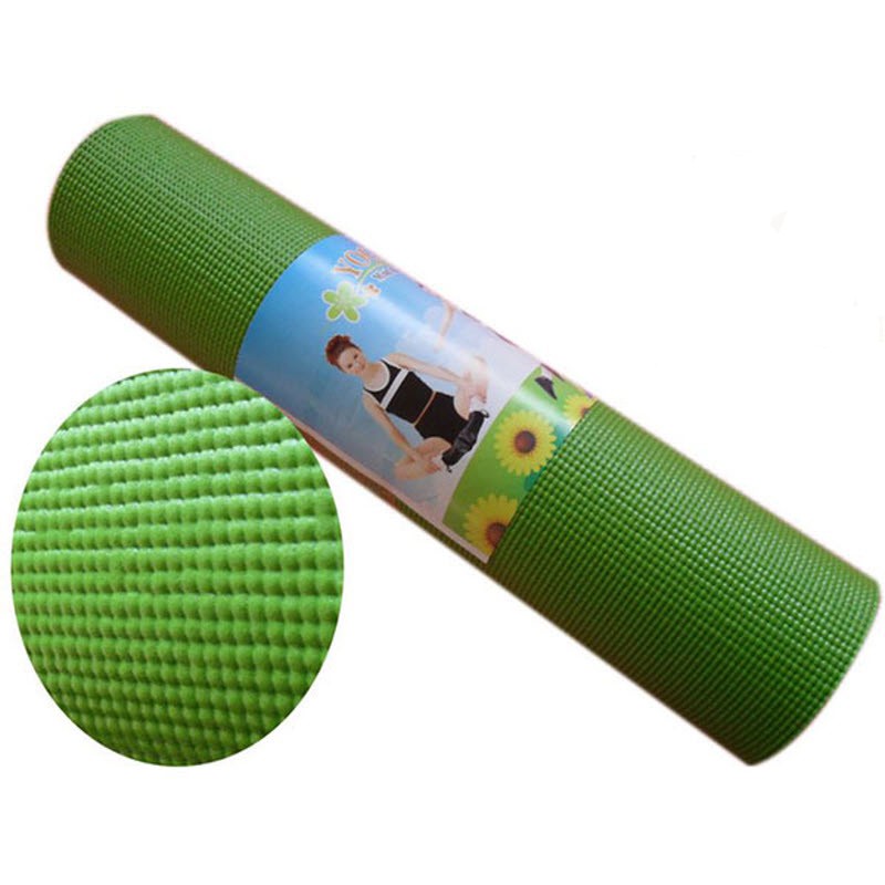 [ HÀNG CHẤT LƯỢNG CAO] Thảm Yoga PVC 1 lớp 6mm có hoa văn Tặng Túi lưới