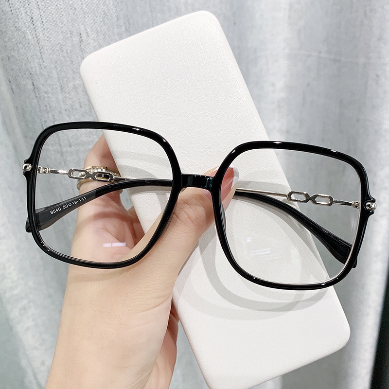 Kính Mát Gọng Vuông Lớn Chống Ánh Sáng Xanh TR90 Thời Trang Cho Nam Và Nữ