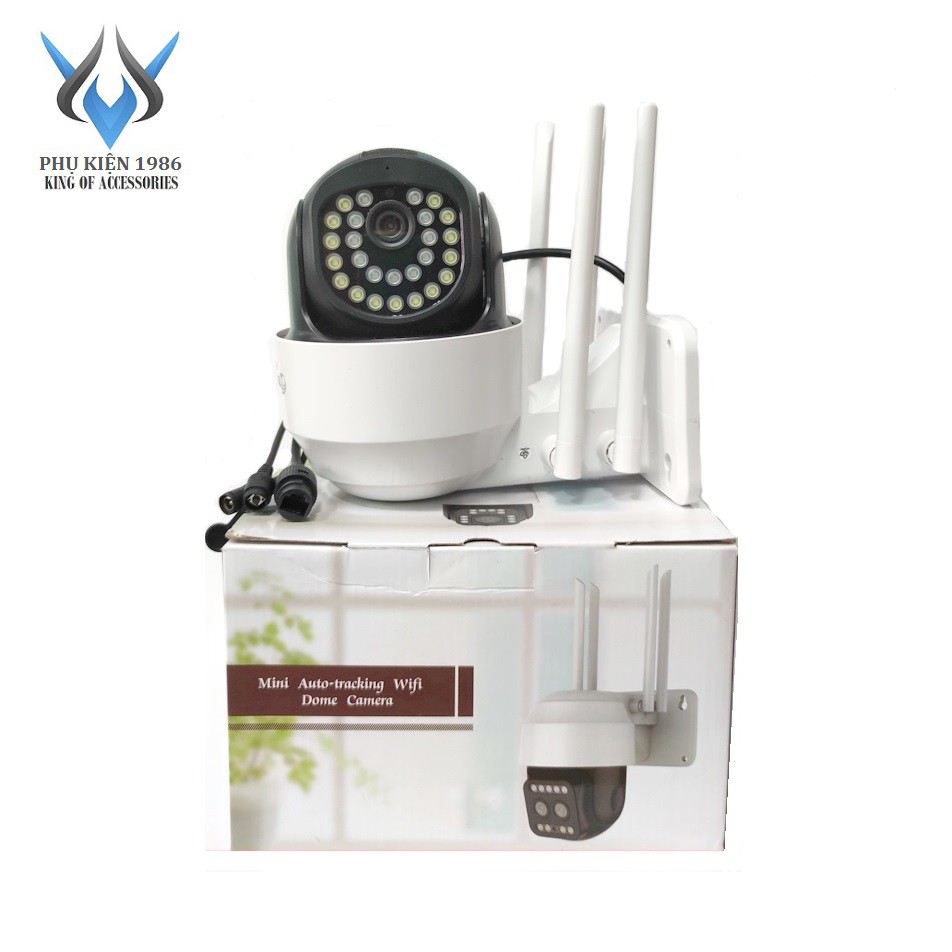 Camera IP Wifi Ngoài trời Yoosee PTZ 4 Râu FullHD 1080P 15 LED trợ sáng, 11 LED hồng ngoại, xoay 355 độ (Trắng)