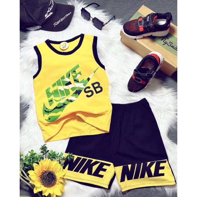 Bộ ba lỗ sát nách bé trai size đại thun cotton 4 chiều