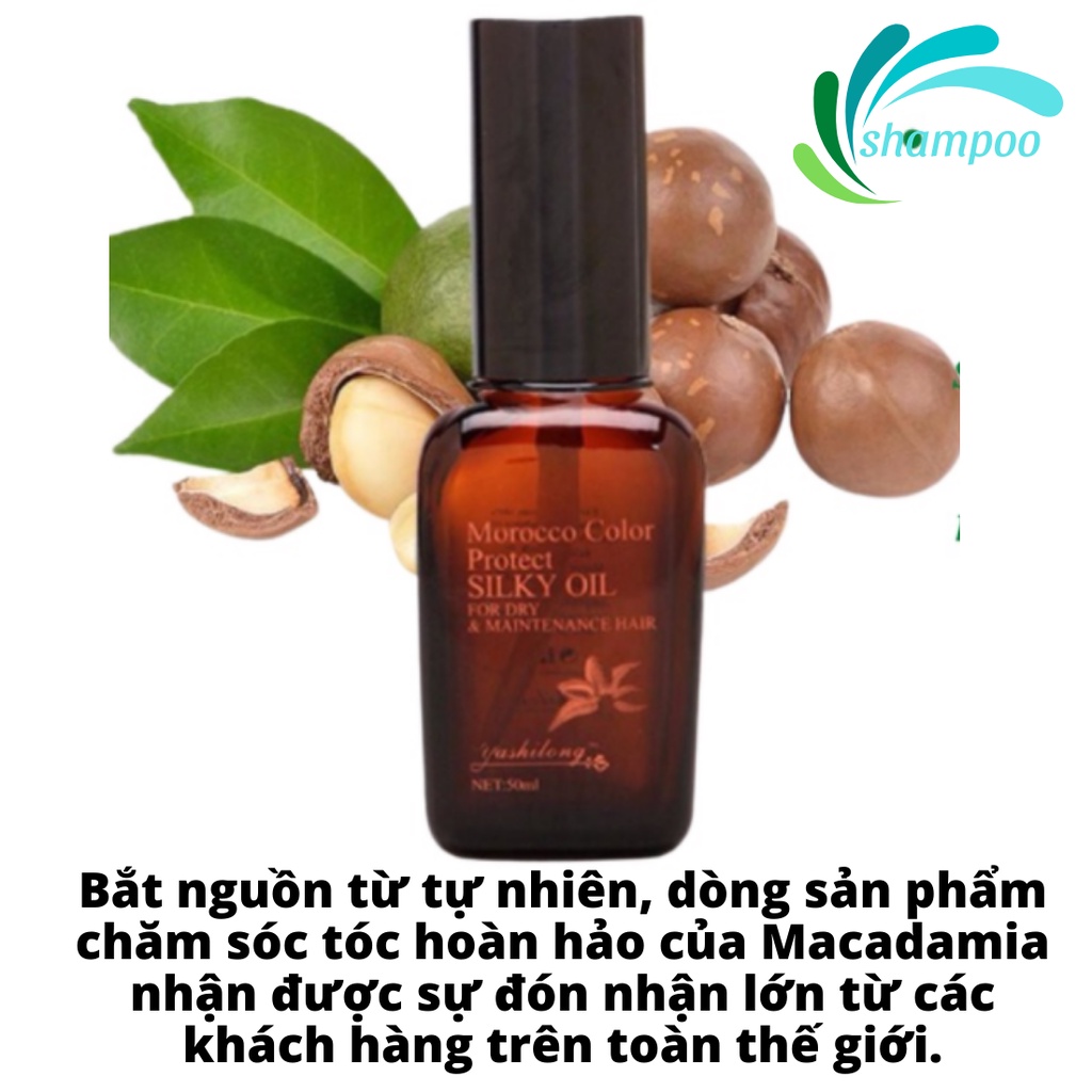 Tinh dầu dưỡng tóc cao cấp MACADAMIA NUT OIL 50ML phục hồi hư tổn dưỡng tóc tận sâu