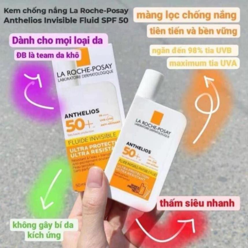 [HÀNG HOT]  Kem Chống Nắng La Roche-Posay Anthelios Shaka Fluid Invisible SPF50+☀️