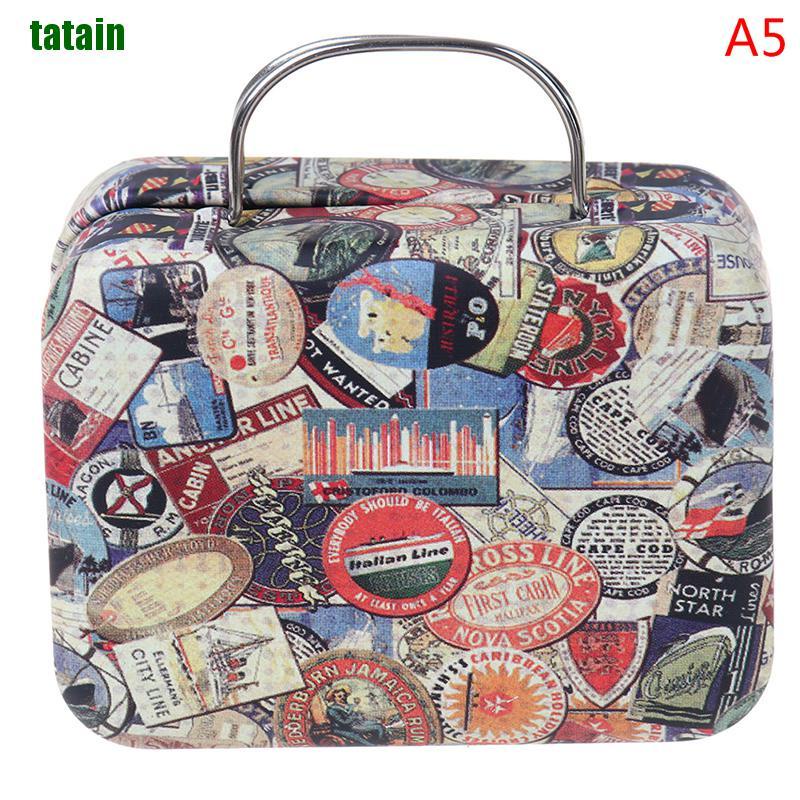 Vali Mini Bằng Kim Loại Thời Trang Cho Nhà Búp Bê