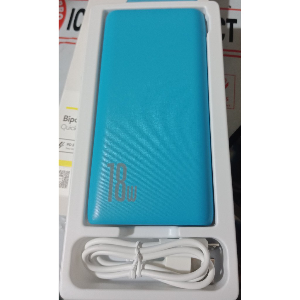 Sạc dự phòng Baseus 18W 10000mAh tốc độ nhanh kết nối cổng USB3.0 cho iPhone Xiaomi Samsung Nokia Sky