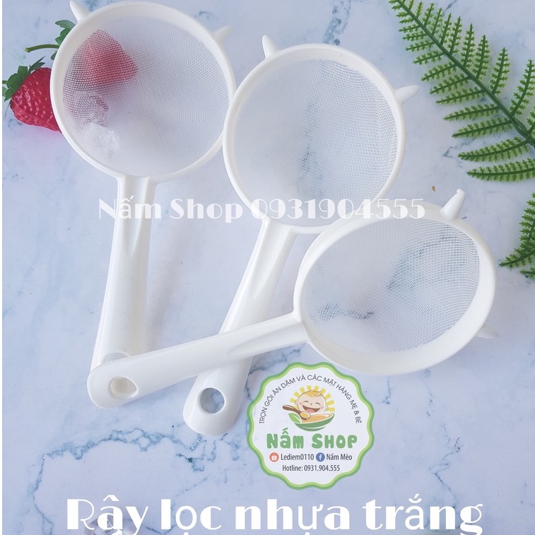 Rây nhựa lọc nấm kefir, lọc trà, lọc đồ ăn dặm cho bé có tay cầm tiện lợi