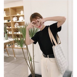 TÚI TOTE kẻ