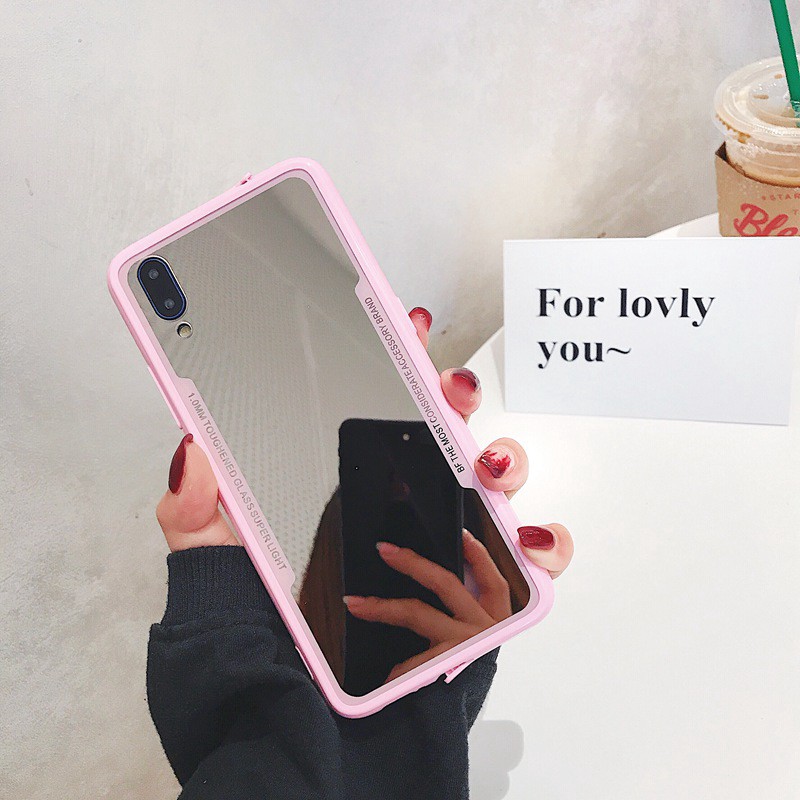 Ốp lưng tráng gương thời trang sang trọng cho Vivo Y17 V15 Y93 Y95 Y91 Y91i Y97 X21i Y83 Y81 Y85 V9 Z1 Z1i