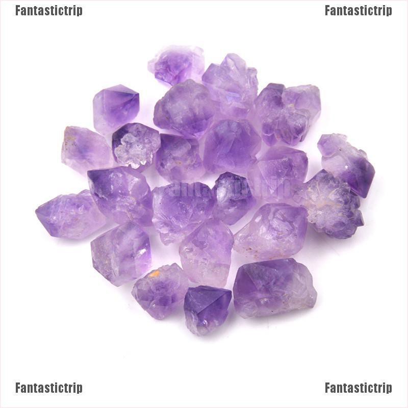 Bộ 5 Viên Đá Thạch Anh Tím Tự Nhiên Có Xù Lông