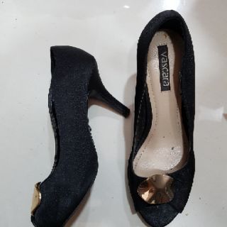 Thanh lý giày nữ đen Vascara 7 phân