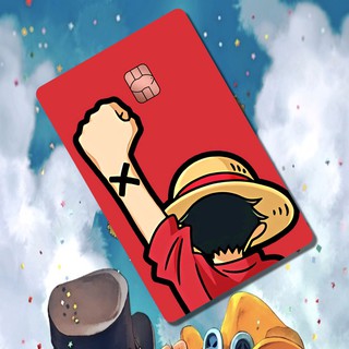 MIẾNG DÁN SKIN/ STICKER thẻ ATM, chung cư, thẻ xe ( ONE PIECE ) | TUTA CARDS