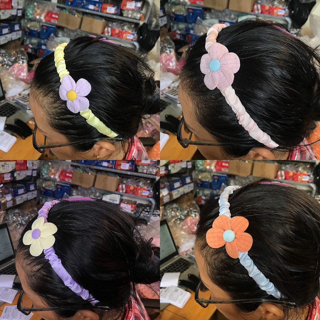 [ handmade ] băng đô xốp nhún bản to dày