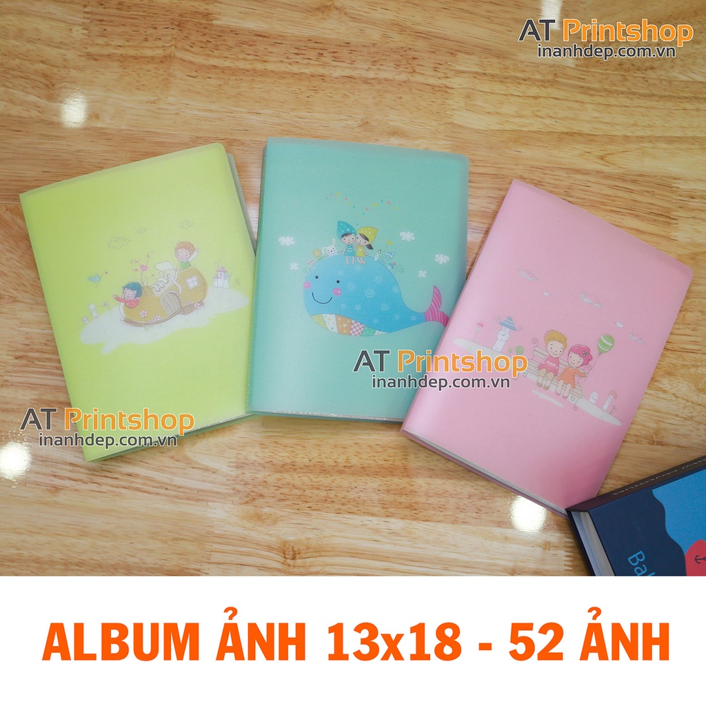 Album đựng ảnh 9x12, 13x18 bìa nhựa - 52 ảnh